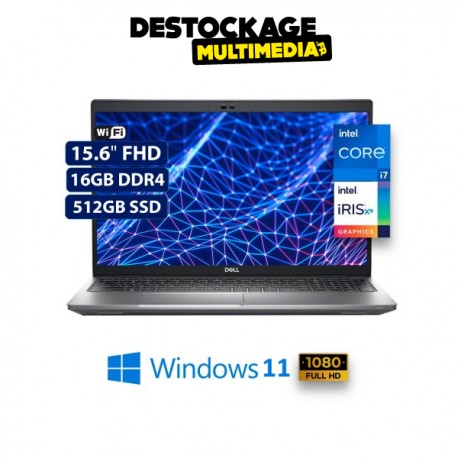 Dell Latitude 5530 15 Core i5 3.3 GHz - 12eme SSD 256 Go - 16 Go-Windows 11