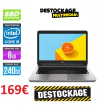 Hp ProBook 640 Intel Core i5-4200U 2.30 GHz / 8Go RAM DDR4 / SSD 240Go / 14' HD - LED / WiFi / Windows 11