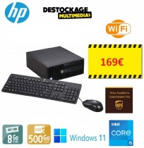 HP Prodesk 400 G3 Core i5 6500 3.7ghz 8GB 500SSD Dvdrw  Wifi Windows 11