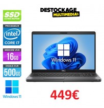 PC DELL LATITUDE 5501 CORE i7 10 EME 16 GB 512 Go SSD OFFICE WINDOWS 11