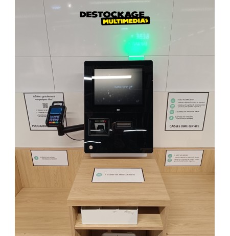 Borne Tactile Libre Service DIEBOLD NIXDORF Snack Restaurant Pizzeria Avec Logiciel Au Norme Sans Abonnement